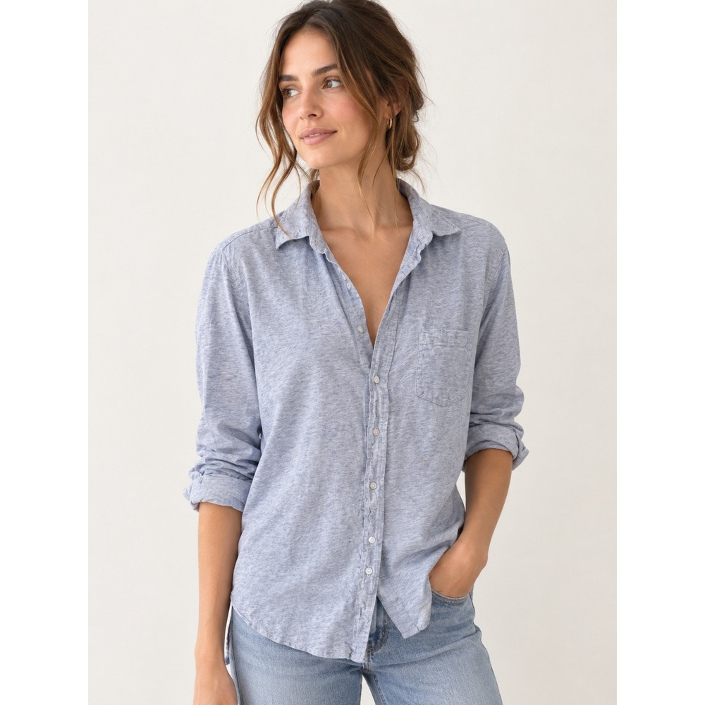 Frank & Eileen Tee Lab 100% Cotton Button-Down Shirt Small FLAW
